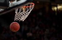 Basketball through a hoop